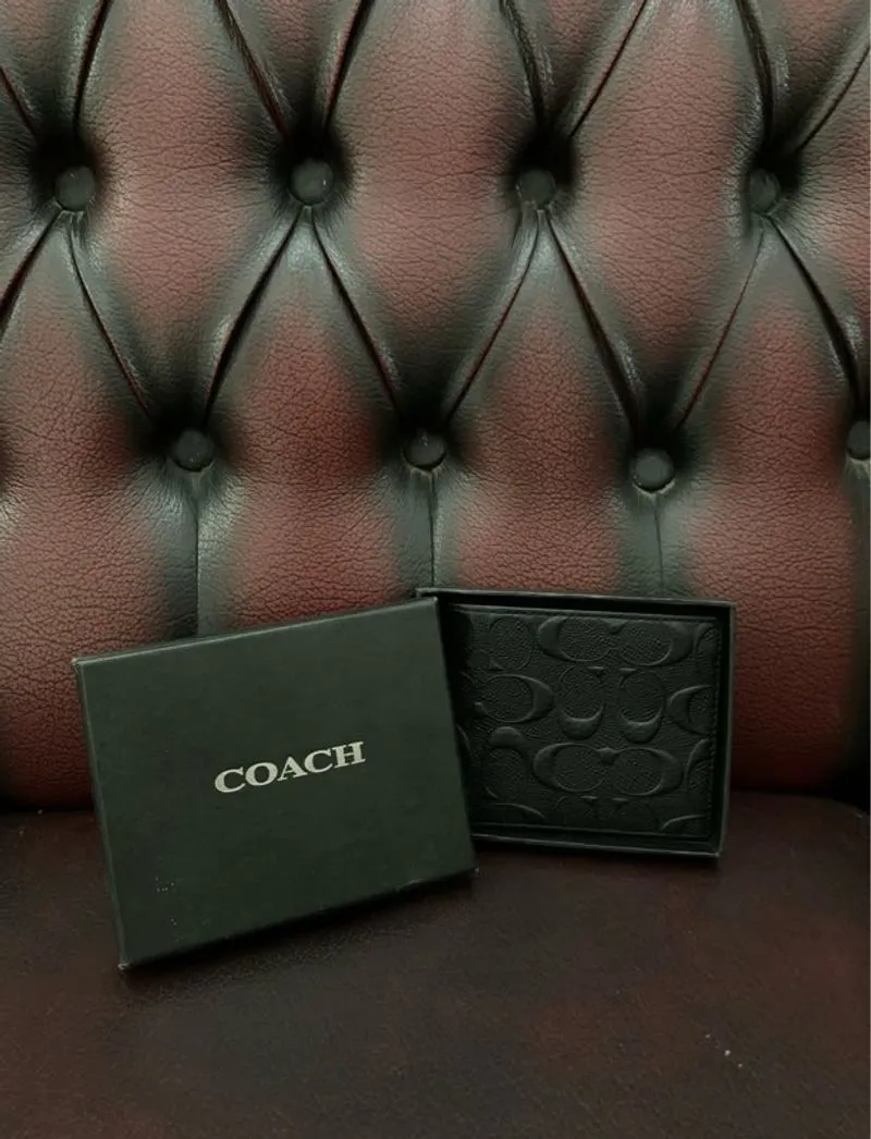 Coach Men's 3-in-1 Wallet in Signature Leather with Box photo 1