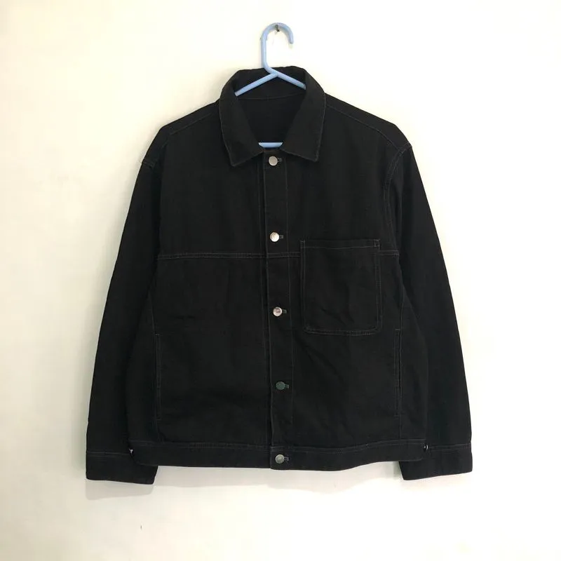 Mind bridge black washed jeans jacket type 1 2 levis uniqlo  photo 1