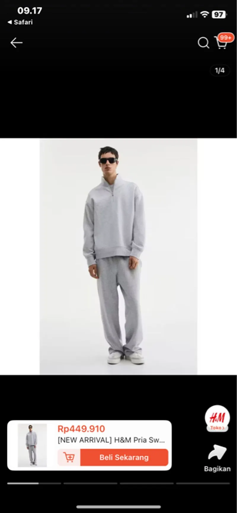H&M Half Zipper/Quarter Zipper Sweater photo 1
