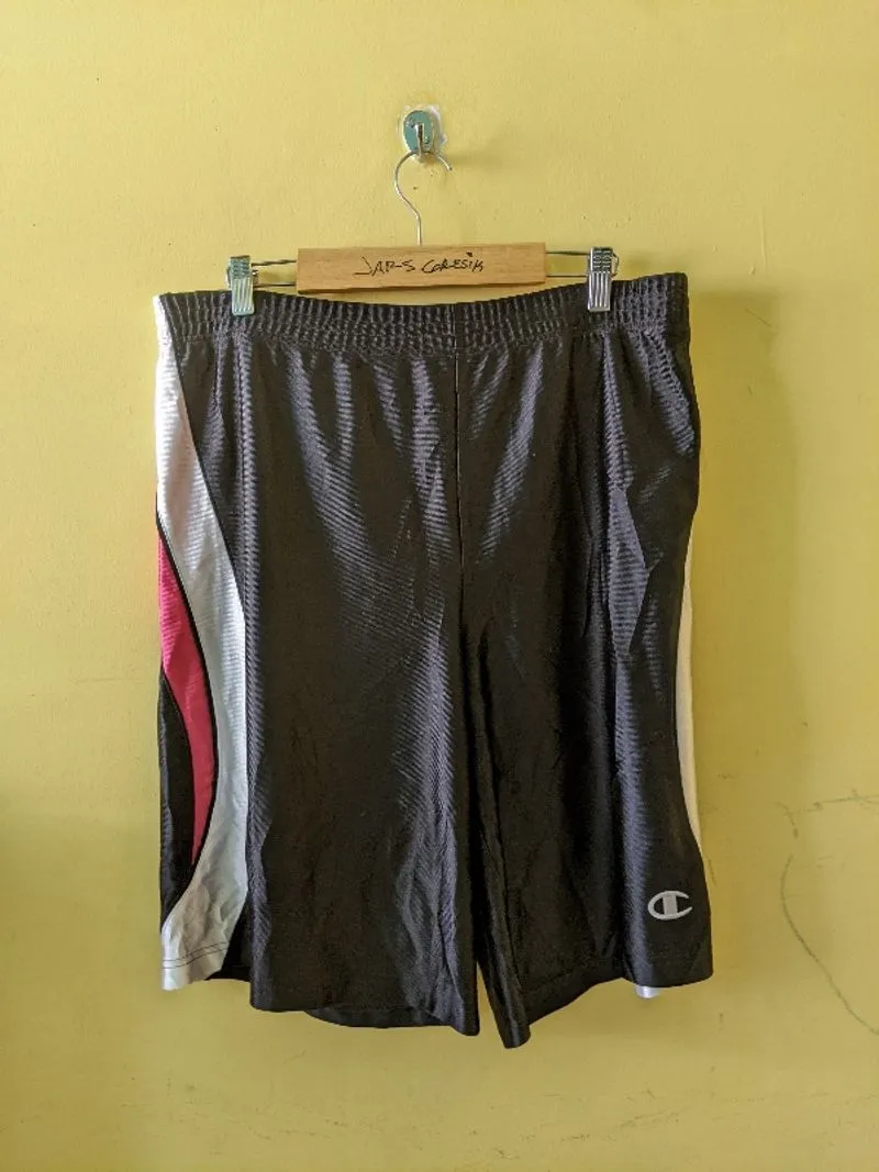 Champion Jaspo Men's Black Basic Tipped Basketball Shorts photo 1