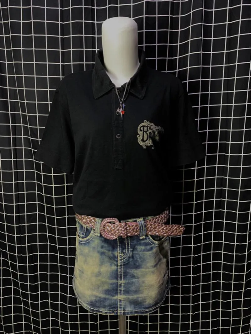 y2k grand yells polo shirt photo 1