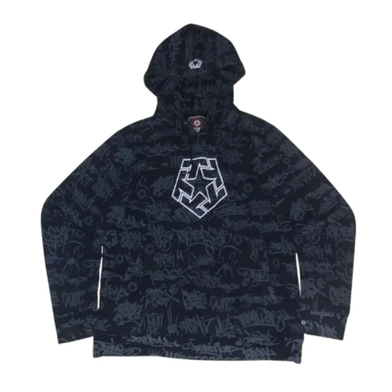 TRIBAL AOP FUL TAGGING HOODIE photo 1