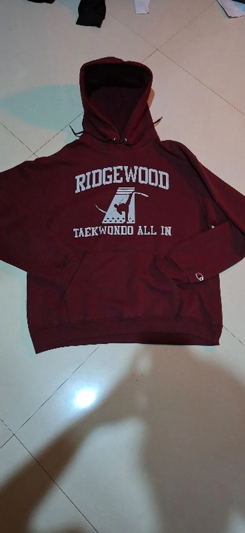 hoodie champion taekwondo series maroon photo 1