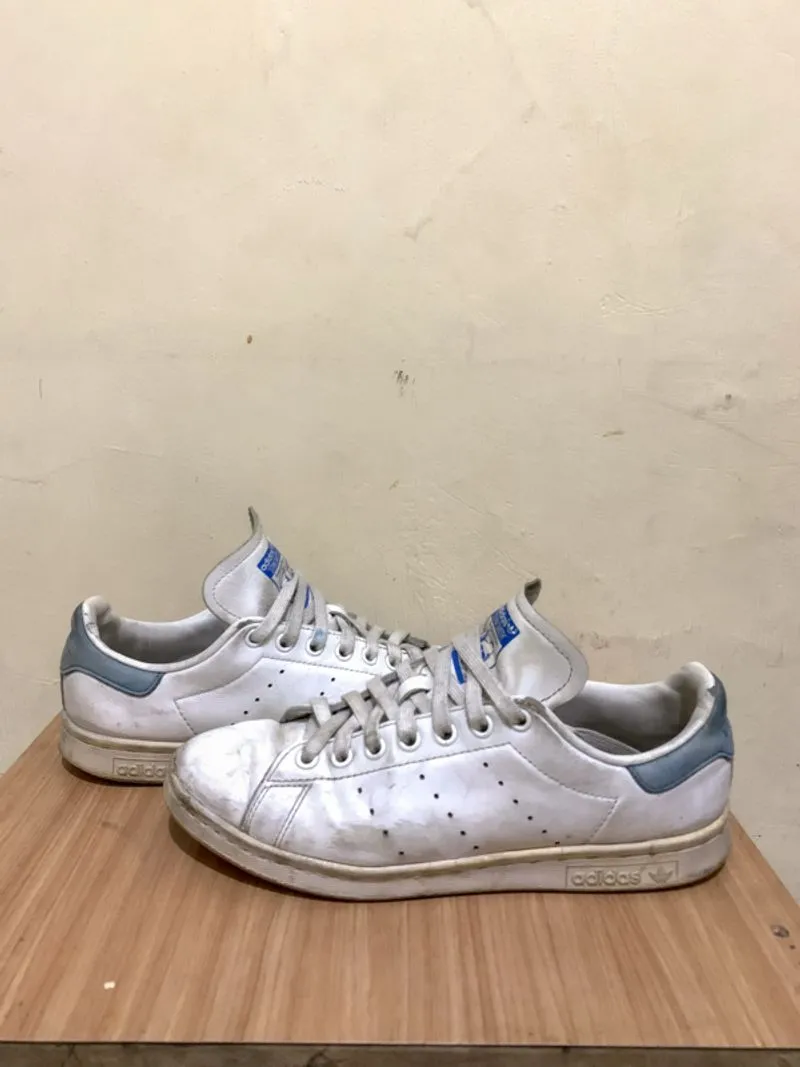 Adidas Stan Smith white n blue photo 1