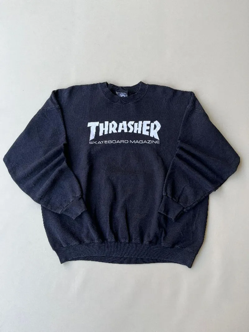 VINTAGE THRASHER SWEATSHIRT EARLY 90s/00s - Preloved