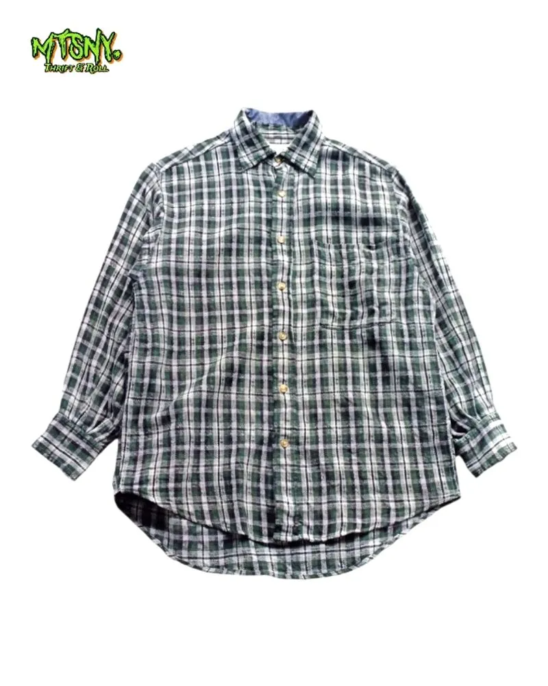 Kemeja Flanel Lengan Panjang Satisfaction Vintage Retro photo 1