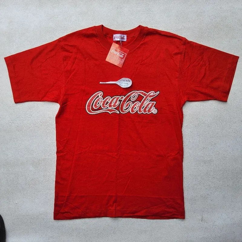 COCA COLA single stitch vintage t shirt size fit ke M photo 1