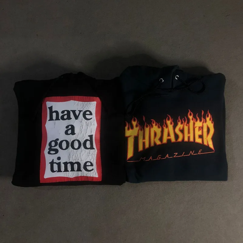 Thrasher Streetwear Skater Hoody Pria black photo 1