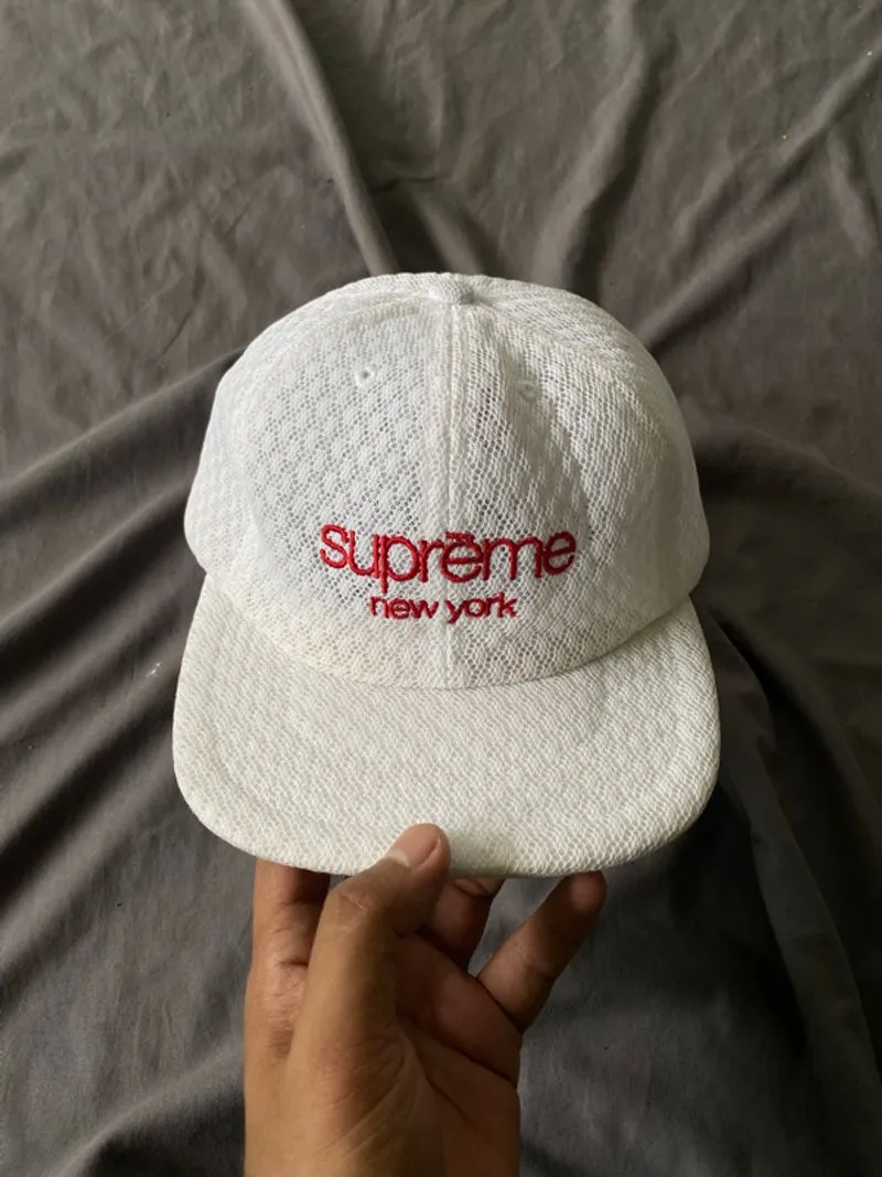 Supreme Classic Logo Air Mesh 6-panel cap SS22  photo 1