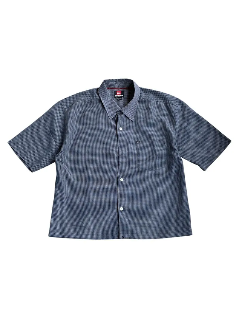 Kemeja boxy Quiksilver Black skena kalcer shirt photo 1