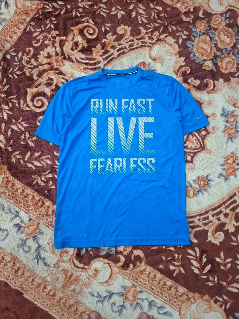 Nike running blue jersey photo 1