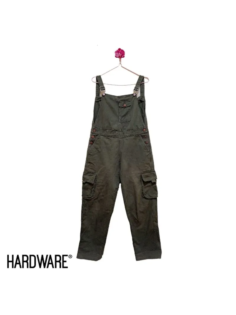 Jumpsuit Denim Cargo Olive Army Size L photo 1