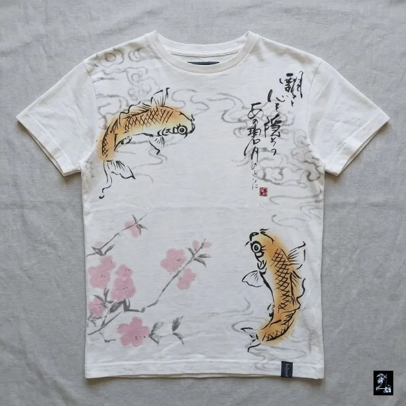 Kaos Sukajan Koi Sakura Outreef Mega Print Atasan Unisex photo 1
