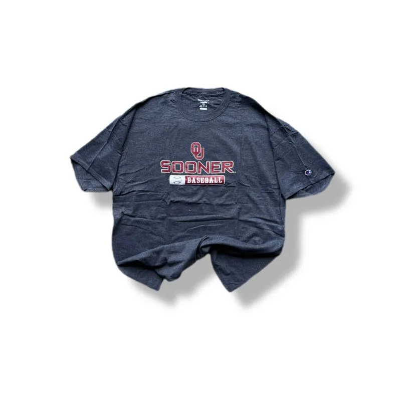 Champions USA Gray Sooner Baseball Tee photo 1