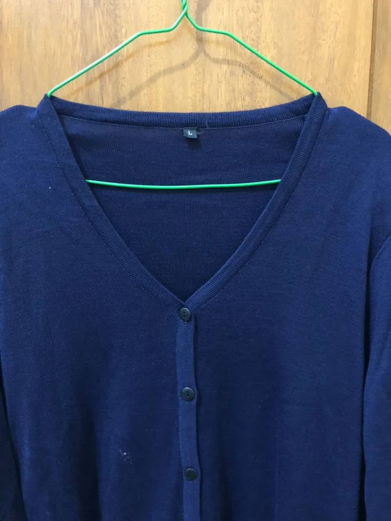 Casual Cardigan Wanita blue photo 1