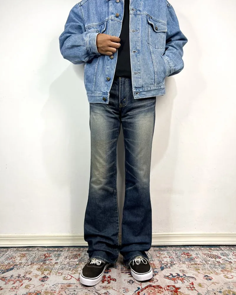 LEVIS 517 BLUE FADED JEANS BOOTCUT FIT photo 1