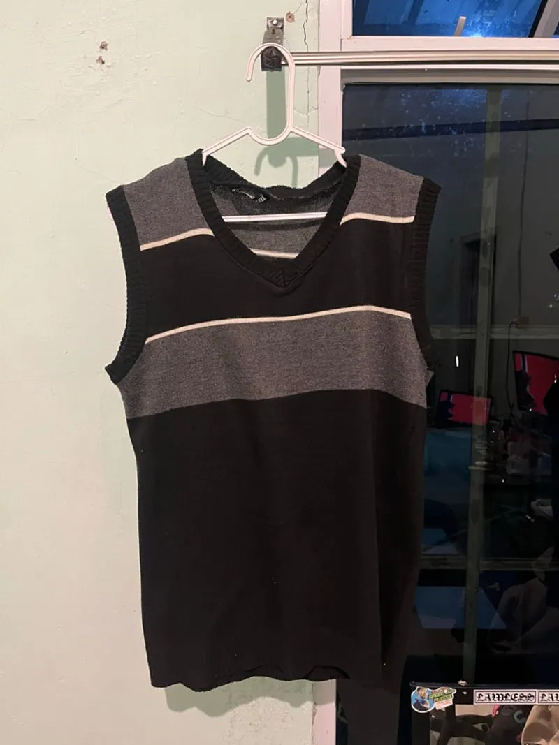 Vest Black Gray Size M photo 1