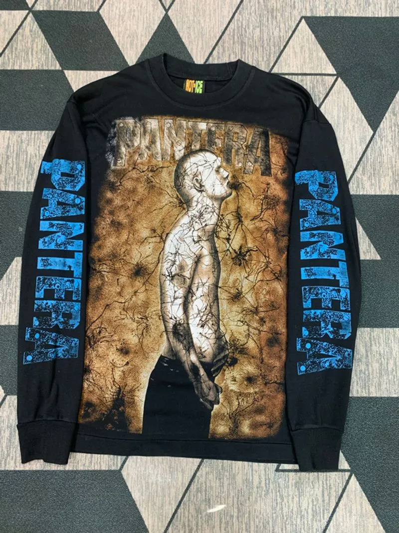 Kaos bootleg band PANTERA longsleeve spellout photo 1