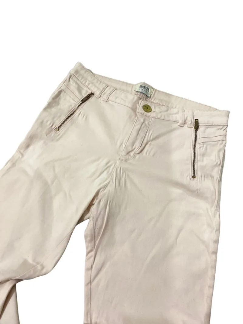 Bershka High Waisted Light Pink Skinny Jeans  photo 1