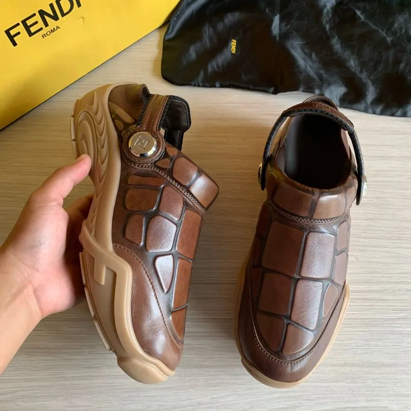 FENDI LAB CLOGS LEATHER SIZE 8 photo 1