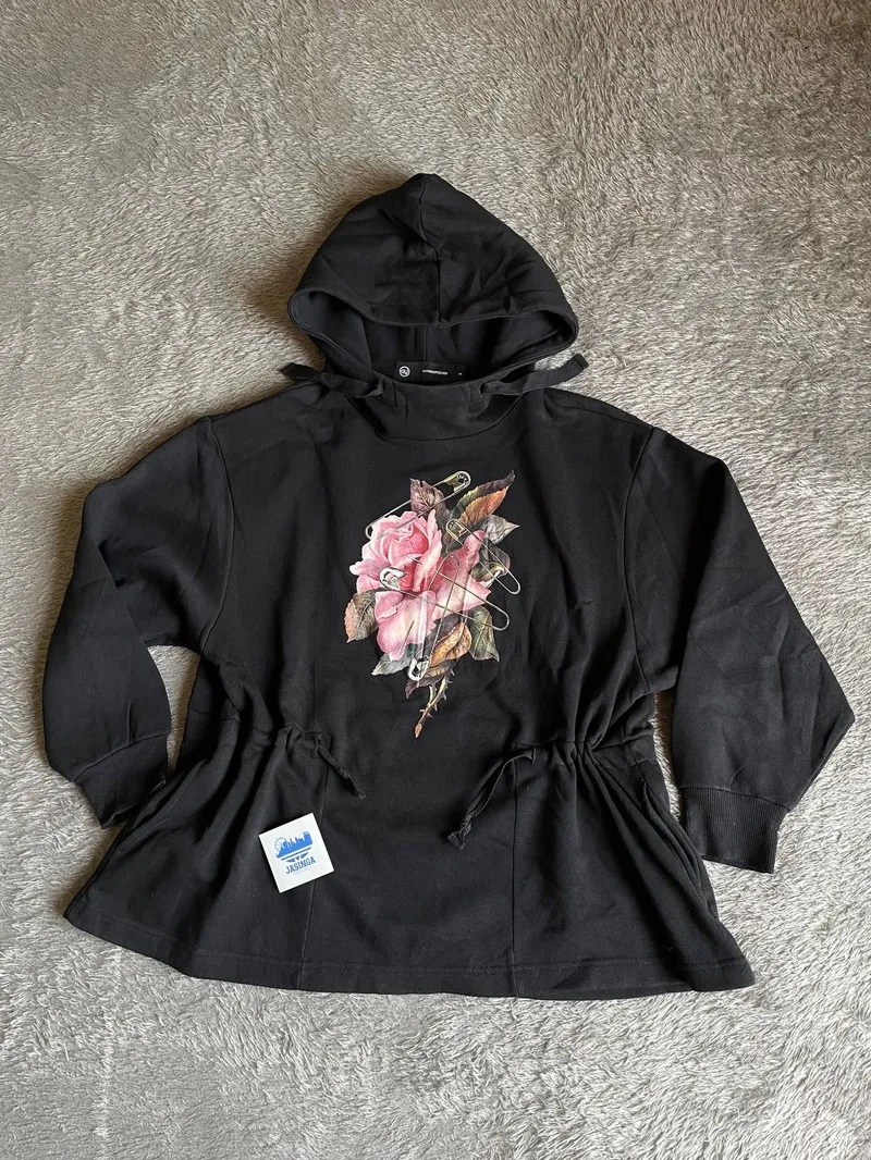 Undercover Streetwear Y2K Hoody Pria black photo 1