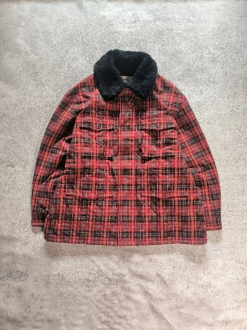Gu check boa blouson Tartan  photo 1