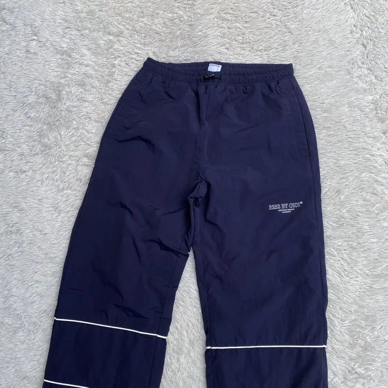 Oioi Contrast Side Pie Solid Color Full Length Pants photo 1