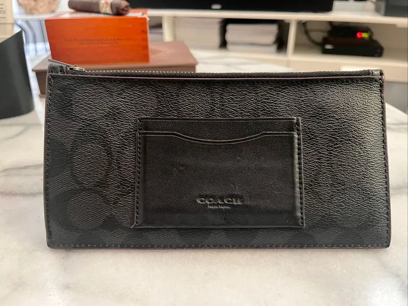 Coach Signature Zip Wallet photo 1