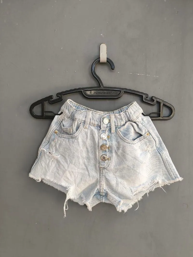 Celana Pendek Anak Jeans Zara Denim Hot Pants Sobek- Sobek photo 1