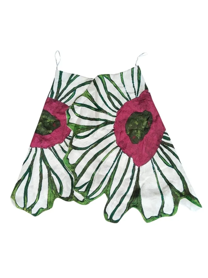 Seven plus asymmetric flower pattern skirt photo 1