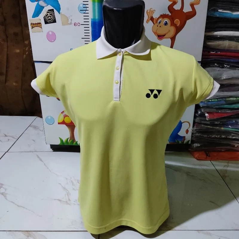 Kaos Jersey women Bulutangkis colour yellow Size S photo 1