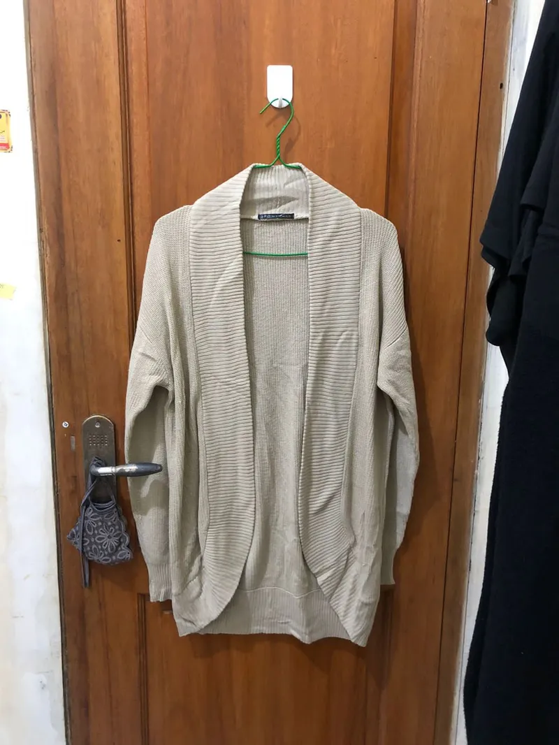 Casual Cardigan Wanita cream photo 1