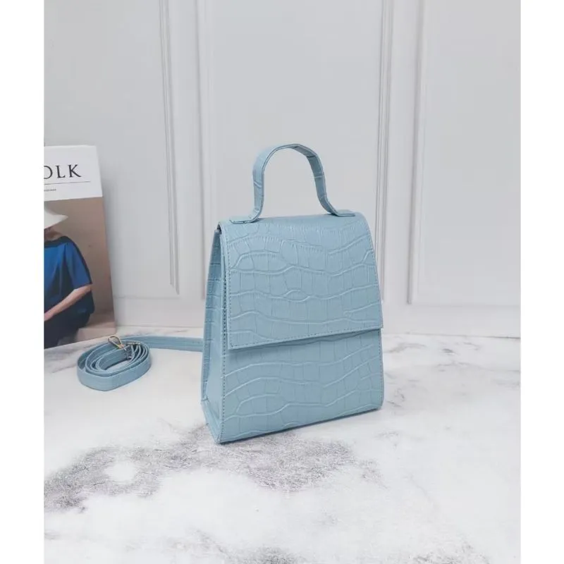Slingbag croco blue photo 1