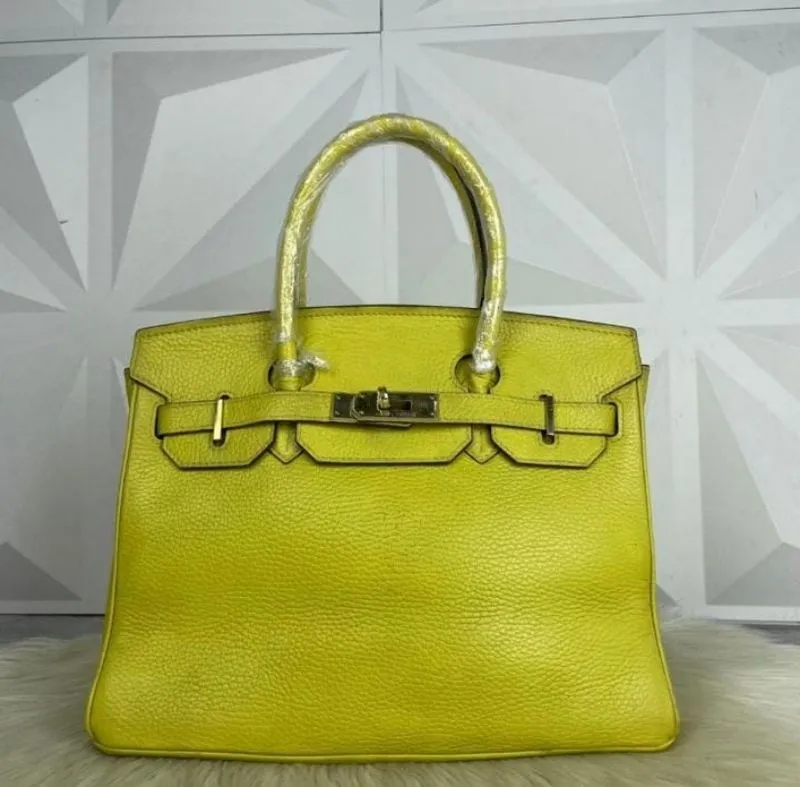 Hermes Birkin 30 handbag yellow balzip RIRI photo 1