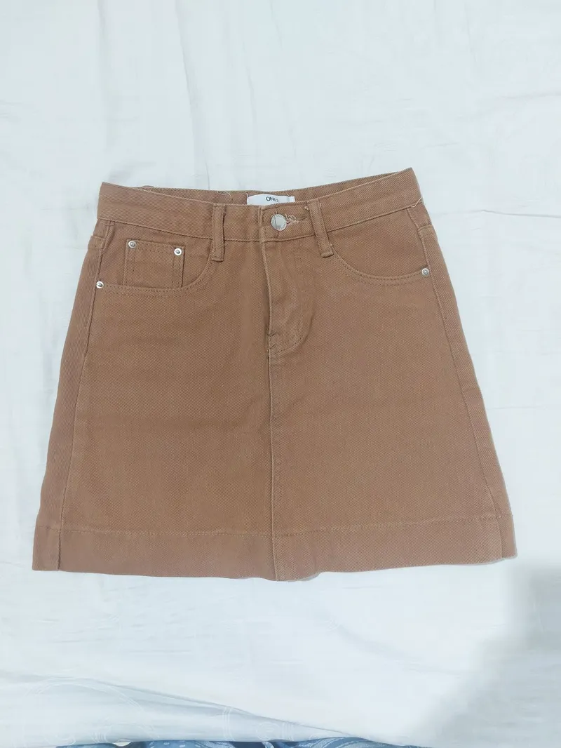 Casual Skirt Wanita brown photo 1