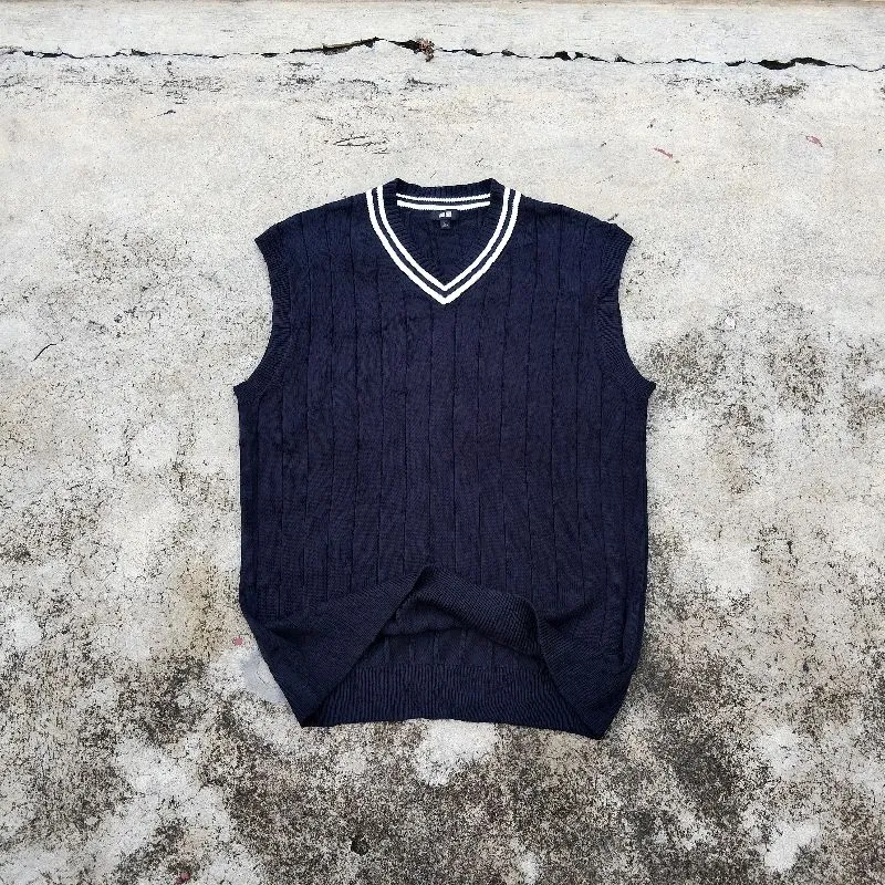 Vest Knitwear Uniqlo Navy - Unisex photo 1