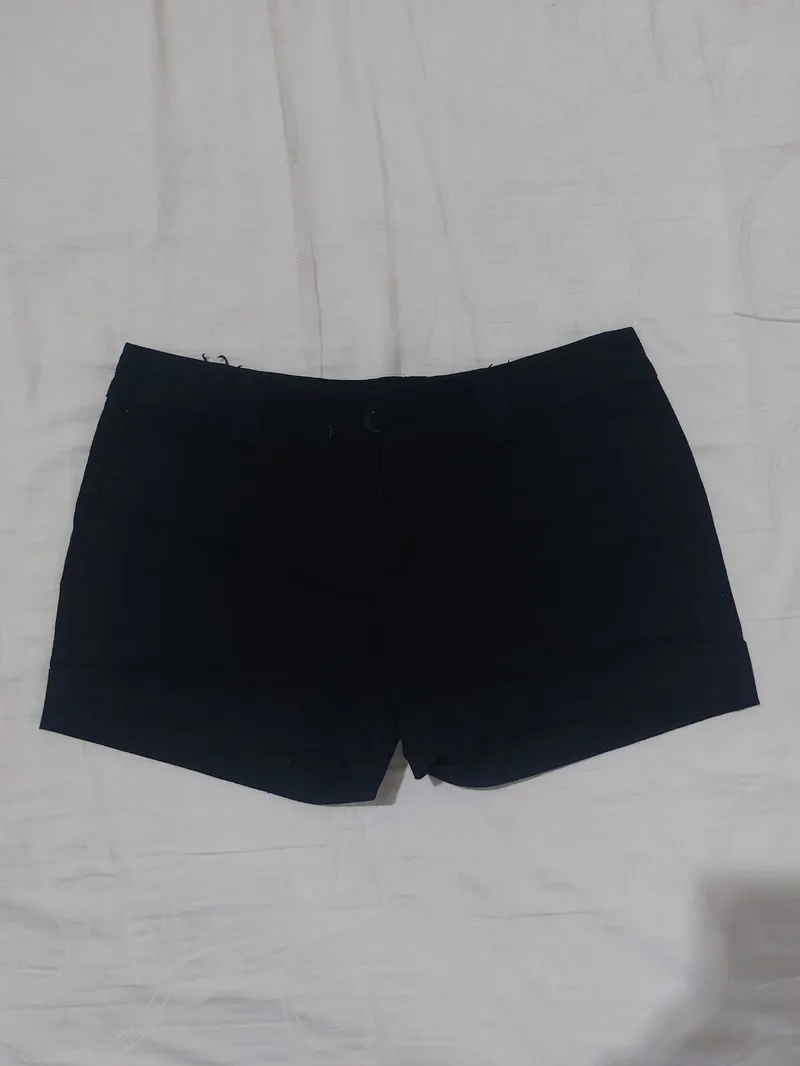 Casual Y2K Short Wanita black photo 1