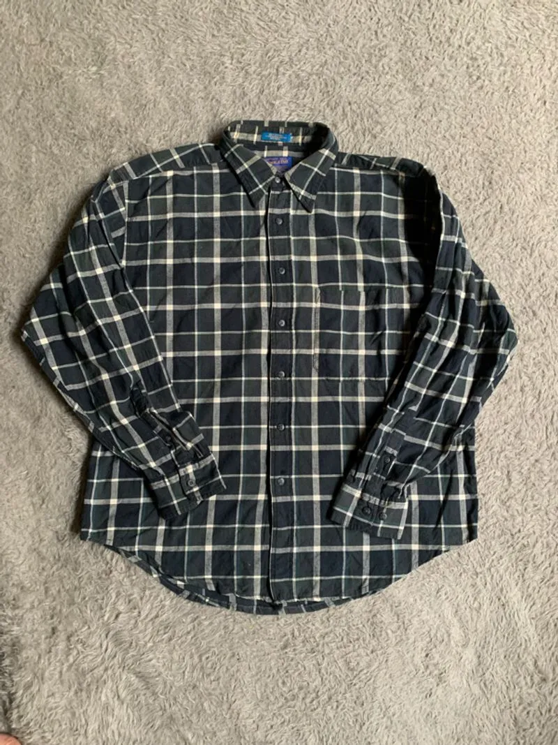 Pendleton Flannel Cotton Button Up Shirt Kemeja Panjang photo 1