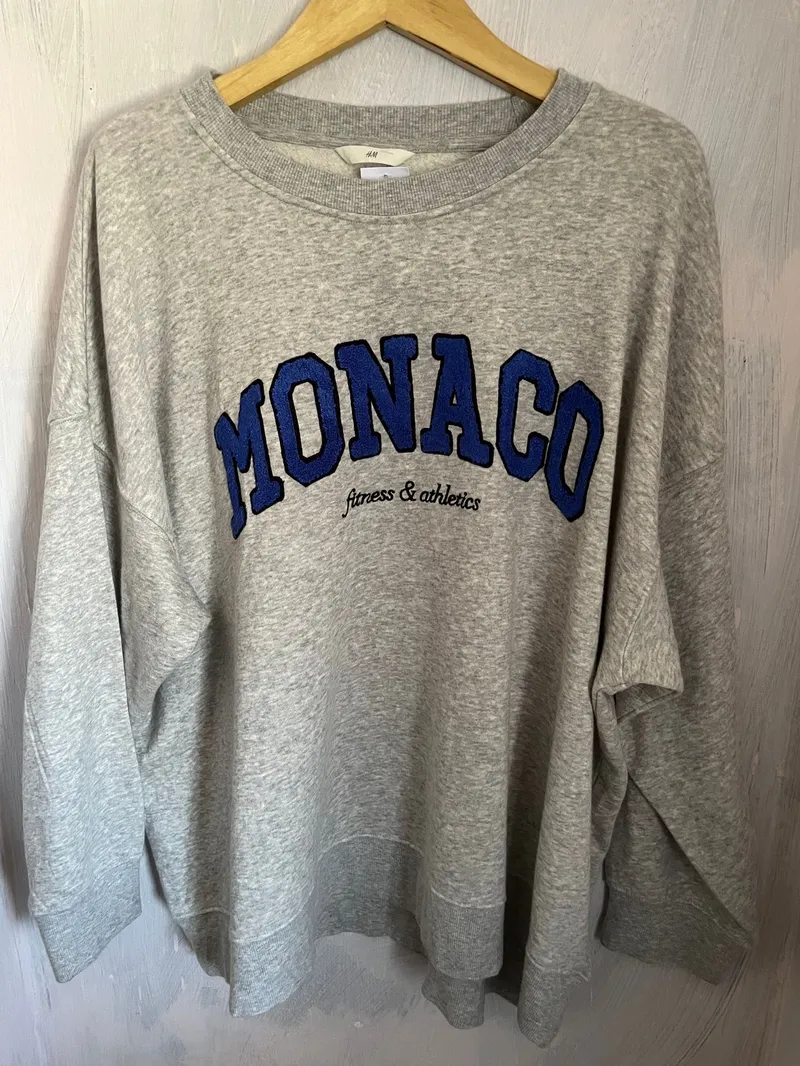 H&M Streetwear Casual Sweatshirt Wanita gray photo 1