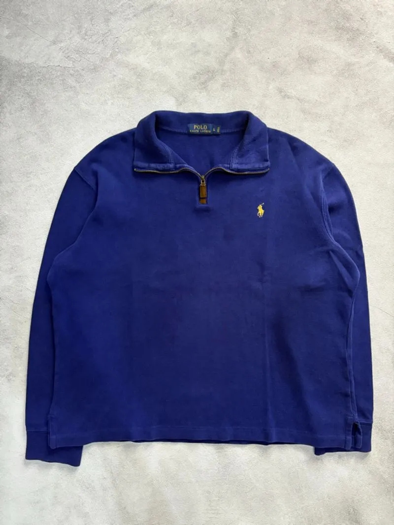 Halfzip polo ralph lauren blue💙 🐎 photo 1