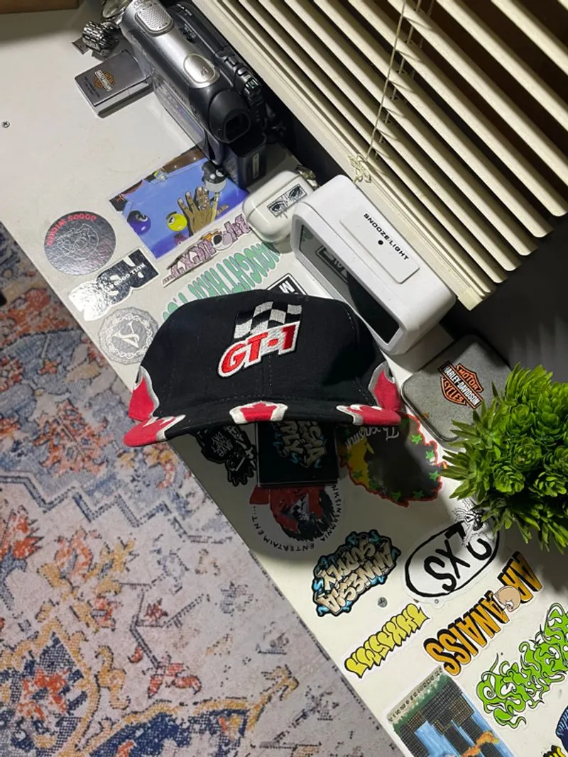 Vintage 90's Hat Cap Racing Car GT-1 Kendall Flame photo 1