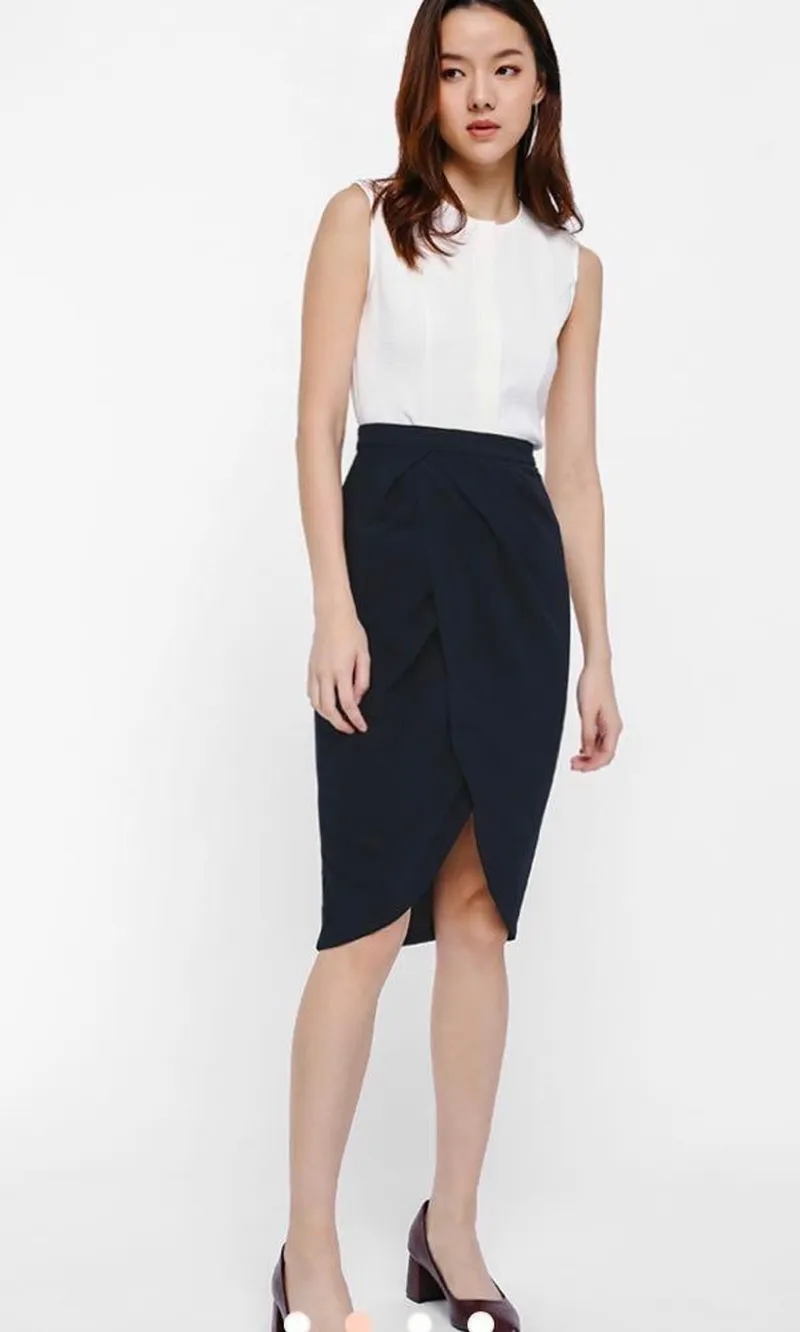 Love Bonito Casual Skirt Wanita navy photo 1