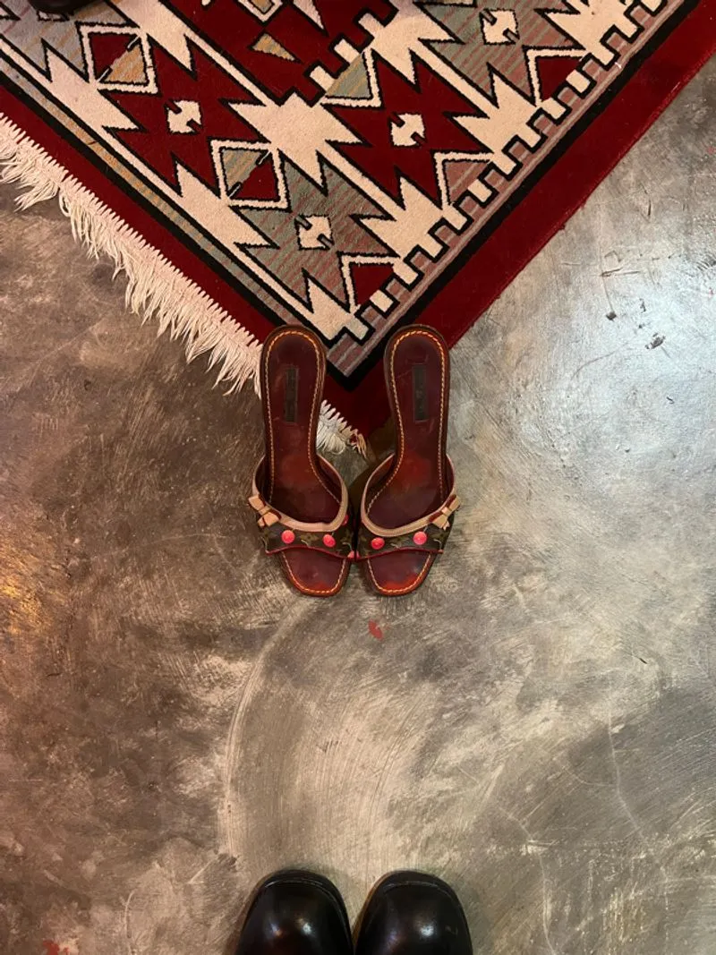 Louis Vuitton x Takashi Murakami cherry monogram bowtie mule photo 1