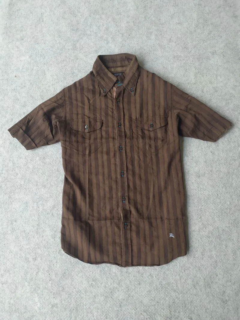 Kemeja pendek Brand burberry London coklat photo 1