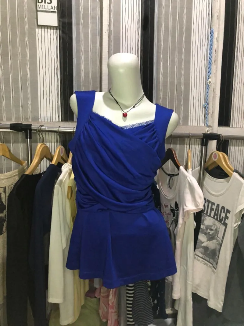 blue top lace electric blue SI photo 1