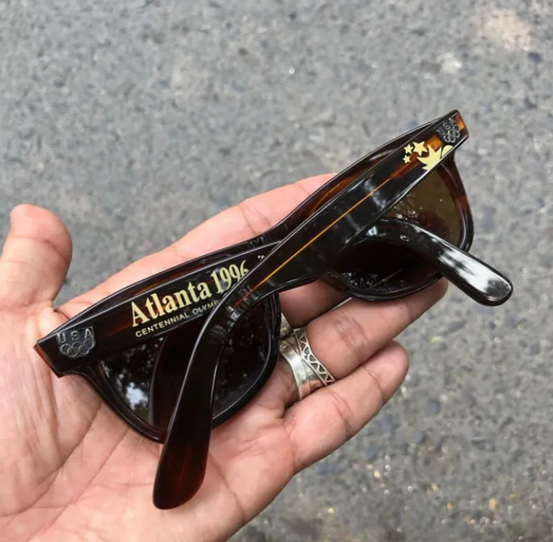 Ray Ban Vintage Biker Sunglass Pria brown Preloved