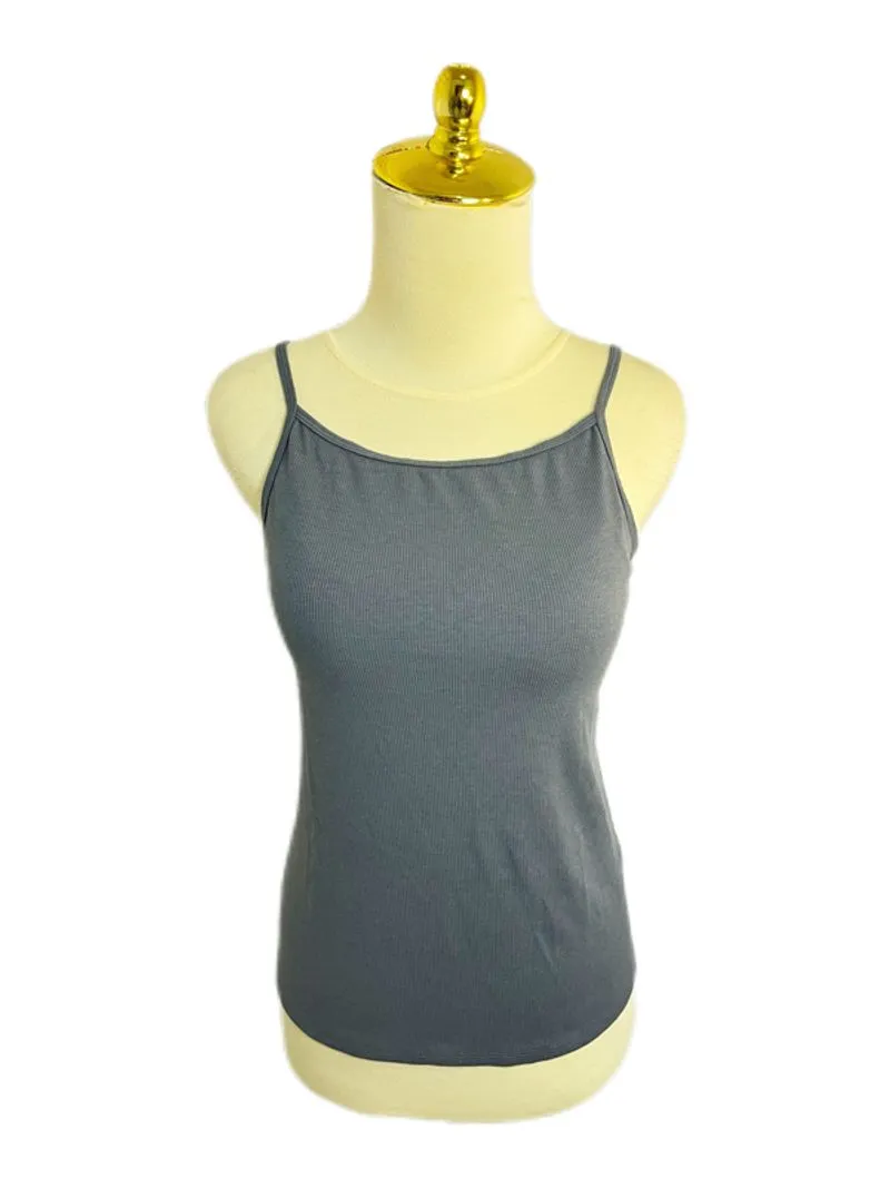 UNIQLO airism grey halter neck ribbed knit tanktop bra photo 1