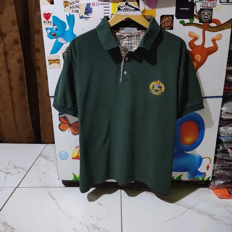 Kaos polo shirt Burberry Vintage England colour Green Size S photo 1