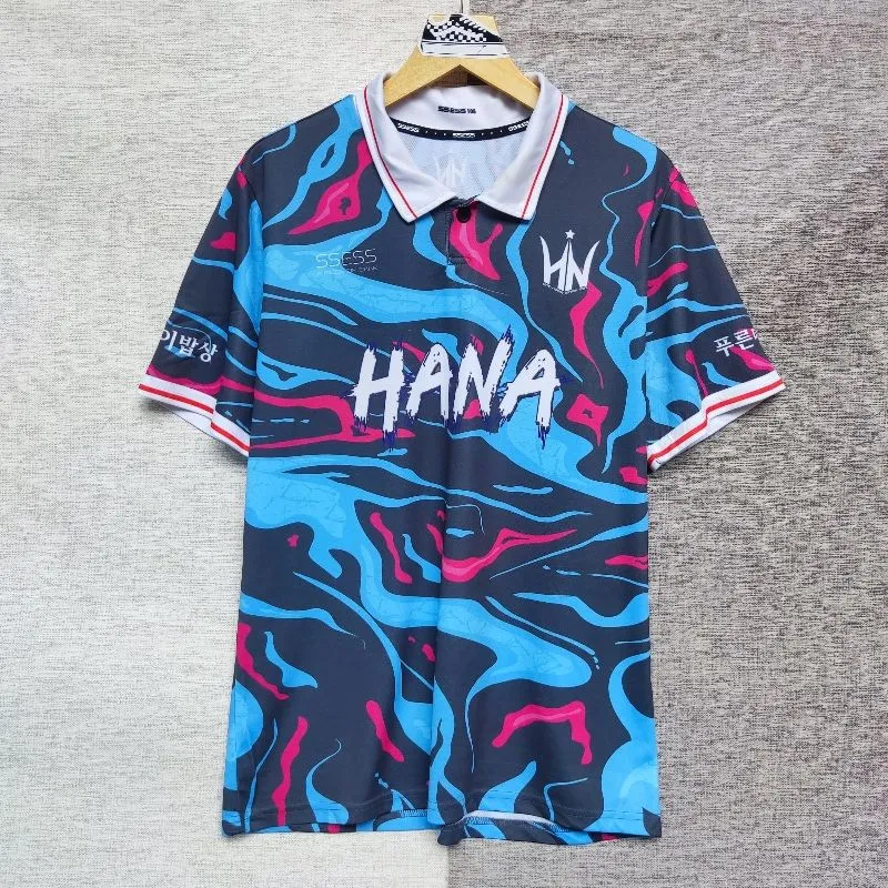 Kaos polo shirt Jersey Futsal Korea Tye Dye Multi colour Siz photo 1