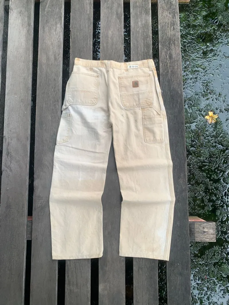 CARHARTT CARPENTER PANTS CANVAS photo 1